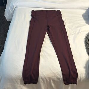 Lululemon wunder train leggings with pockets